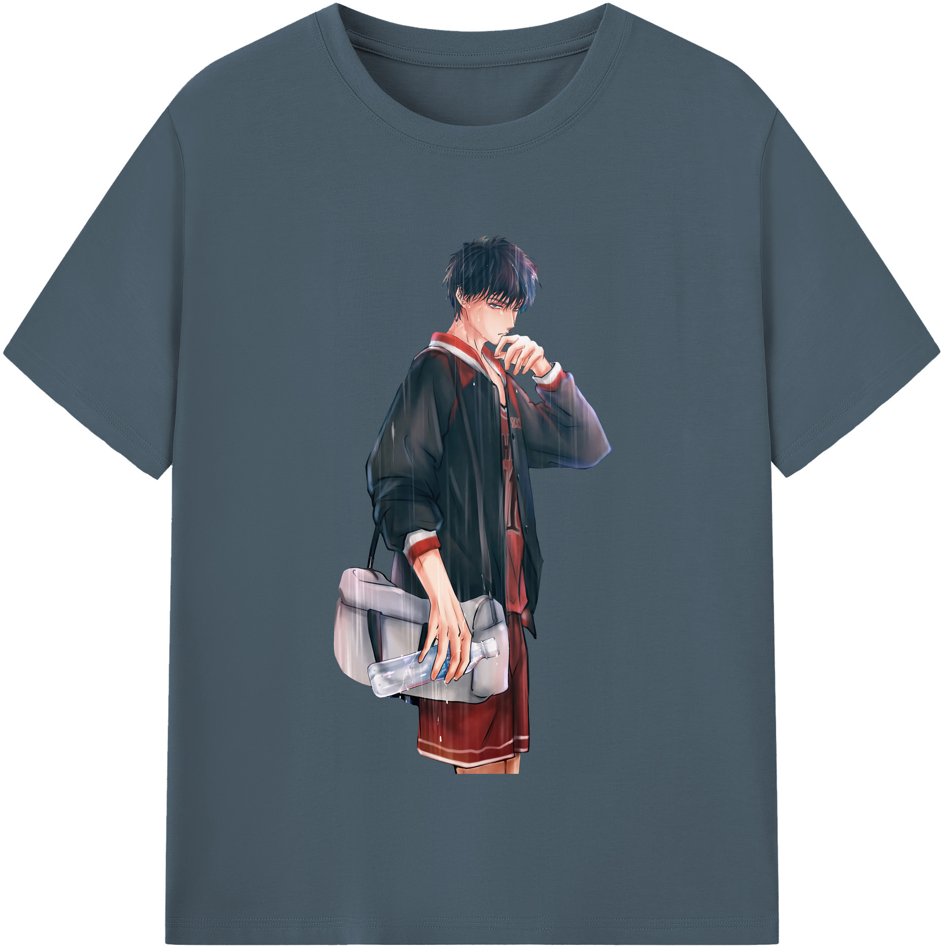 SLAM DUNK／スラムダンク 綿100％半袖Tシャツ（フロントプリント）